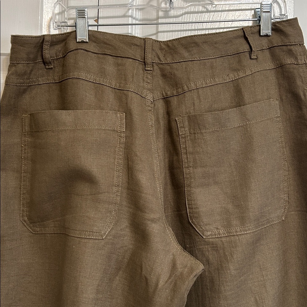 Madewell wide leg linen trousers. - Picture 6 of 6